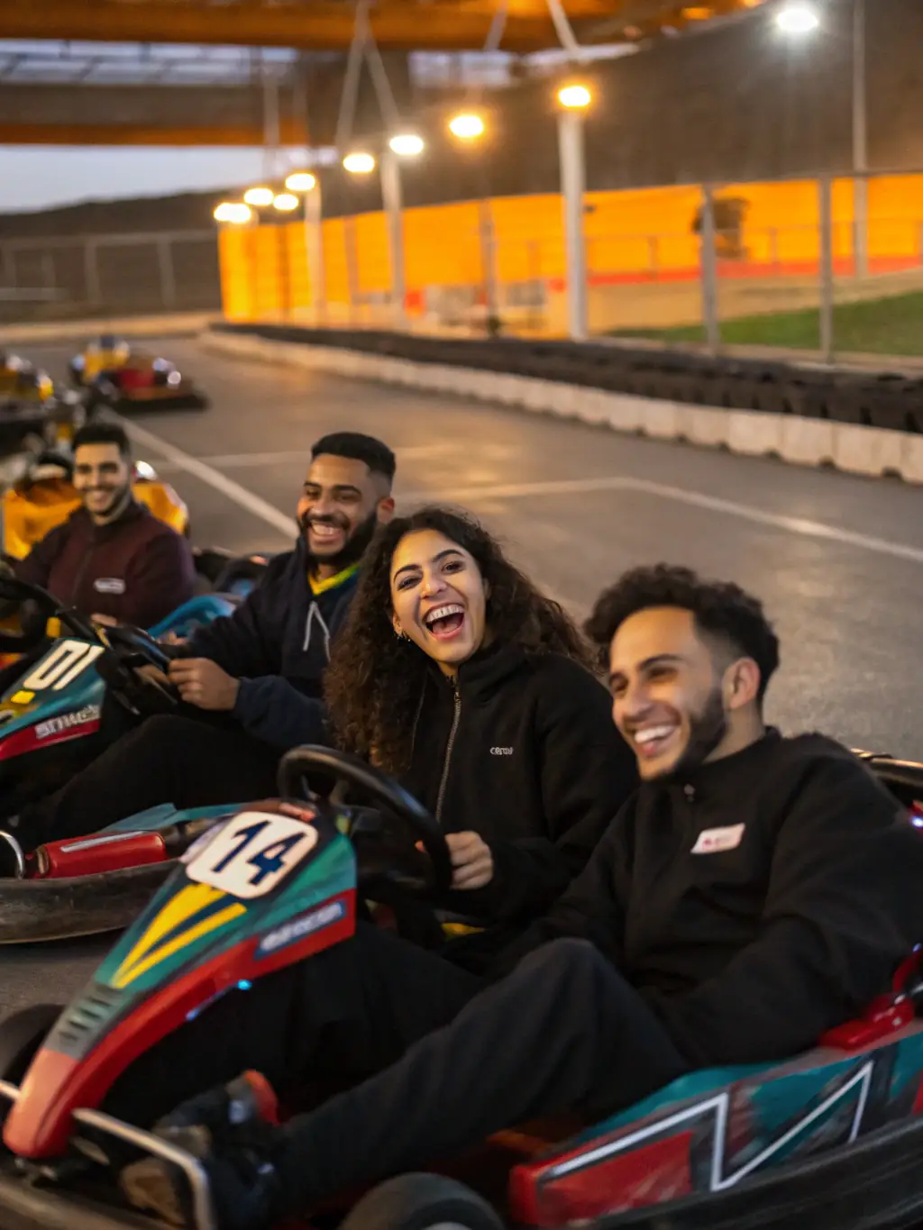 An image of community members participating in a kart-cross event, highlighting the inclusive and engaging nature of the sport.